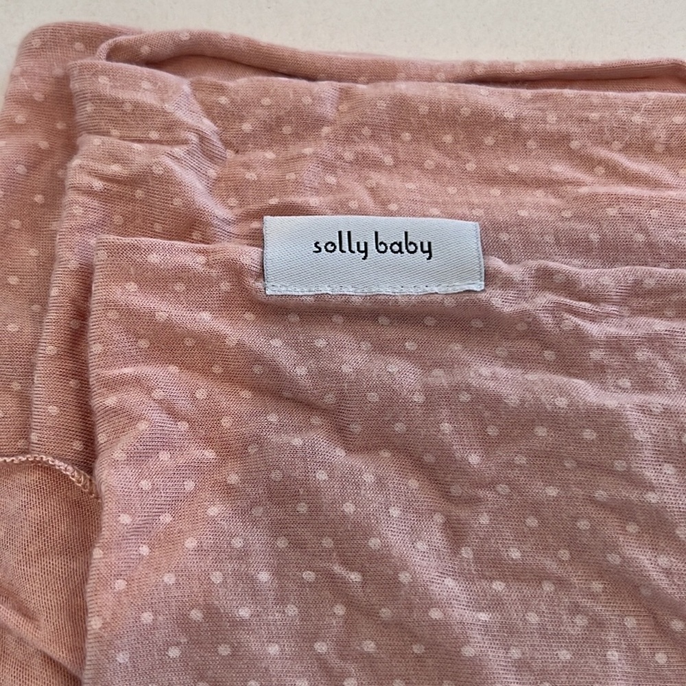 Dusty rose polka dot Solly baby